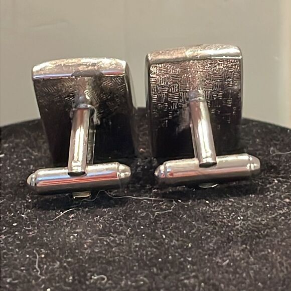 Vintage MCM silver tone intaglio Roman Centurion warrior bullet back cufflinks - Picture 10 of 14